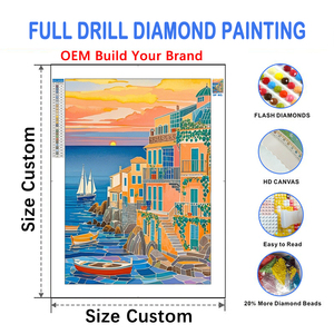 Kit <span class=keywords><strong>de</strong></span> <span class=keywords><strong>Pintura</strong></span> <span class=keywords><strong>de</strong></span> Diamantes 5D con Diseño <span class=keywords><strong>de</strong></span> Paisaje y Casas <span class=keywords><strong>de</strong></span> Colores, con Diamantes <span class=keywords><strong>de</strong></span> Polvo <span class=keywords><strong>de</strong></span> Hadas y Lienzo <span class=keywords><strong>de</strong></span> Terciopelo Premium, para <span class=keywords><strong>Adultos</strong></span> - Product Image 3