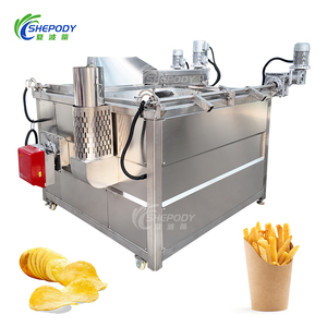 Máy chiên tròn tự động bằng điện, máy chiên hàng loạt công nghiệp kiểu chảo tròn dùng cho khoai tây chiên, khoai mì, chuối chiên - Product Image 4