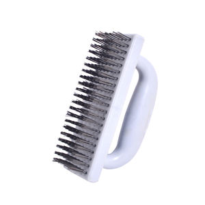 ידית פלסטיק עפר מתכת נקייה לשחק נירוסטה ניקוי פלדה תעשייתי מברשת - Product Image 1