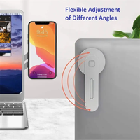 Support d'extension magnétique pour ordinateur portable et téléphone portable, chargeur sans fil pliable, support d'extension interactif à double écran pour ordinateur et téléphone
