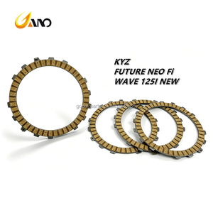 ชุดแผ่นคลัตช์มอเตอร์ไซค์ WANOU KYZ FUTURE NEO Fi <span class=keywords><strong>WAVE</strong></span> <span class=keywords><strong>125I</strong></span> รุ่น<span class=keywords><strong>ใหม่</strong></span> แบบกระดาษ 4 ชิ้น รหัส 22201-KYZ-901 - Product Image 1