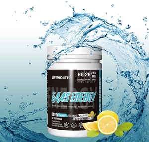 Lifeworth לימון ומלח טעם EAA BCAA אמינו חומצה שרירים בניין התאוששות אנרגיית תוסף אבקה לשתות - Product Image 5