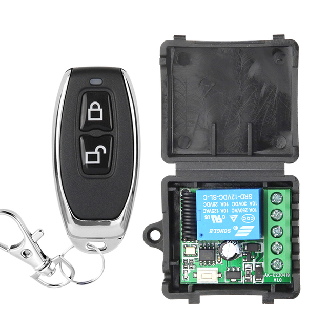 2 Channel 315/433MHz Remote Control Kit Learning Code for Smart Home