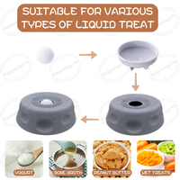 Bol à lécher pour animaux de compagnie en silicone amélioré, gamelle anti-glouton pour chiens pour friandises liquides