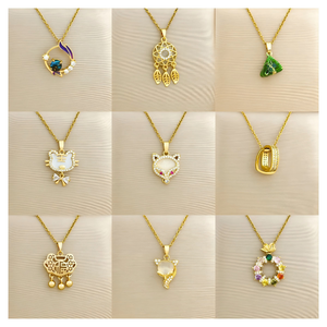 Collana con <span class=keywords><strong>Ciondolo</strong></span> in Ottone Jeutelis, Catena in Acciaio Inossidabile e Pietra di Zirconia - Scelta Top per Regali da Donna - Product Image 5