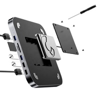 Colorii M1/M2 USB mozzo C di tipo C per Mac Mini con 2.5 "SATA SDD/HDD custodia disco rigido compatibile con mozzi di attracco M1 Mac Mini