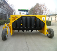 Retourneur de compost à rouleaux de 2,5 m de long, capacité de traitement de 800-1400 m³/h, tracteur agricole de 70 CV, engrais organique
