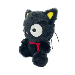 गर्म बिकने वाली काली बिल्ली आलीशान खिलौना अनुकूलित चॉकॉक कैट आलीशान प्यारी गुड़िया नरम प्यारा भरवां जानवर बिल्ली आलीशान