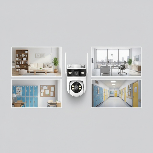 Wireless PT Camera 2K Resolution WiFi 6 Human Target Detection Two-Way Audio IP66 Protection IP Camera