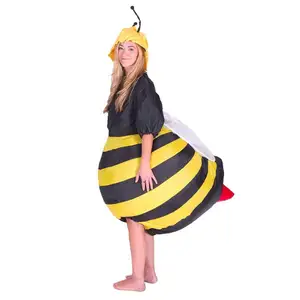 Disfraz inflable de abeja a la moda de alta calidad 2023, accesorios para muñecas de Papá Noel, ropa, traje para adultos, hombres y mujeres