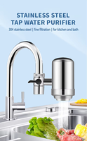 Purificateur d'eau de robinet de cuisine en acier inoxydable Calux 304 éliminant le filtre à charbon actif au chlore