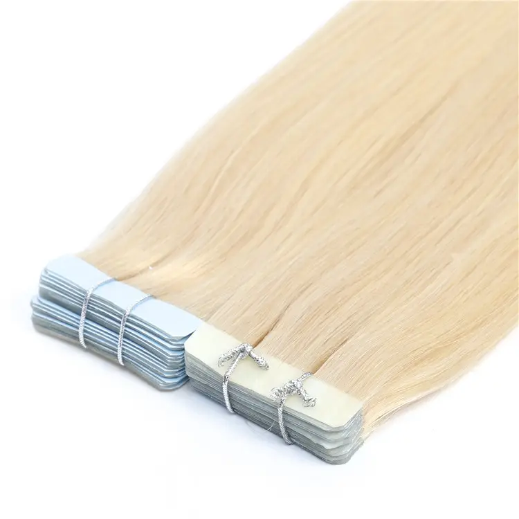 100% russian remy natural tape in human hair extensions hair