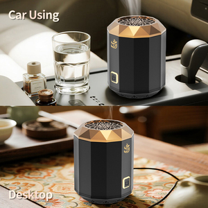 Vàng có thể sạc lại xách tay hồi giáo Arabian thơm mubkhar xe bukhoor điện tử Arabic Oud điện hương bakhoor Burner - Product Image 5