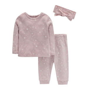 Paquete de 3 Conjuntos de Ropa para Bebé Recién Nacido con Diadema + Conjuntos de Ropa de Manga Larga para Bebés Niñas - Product Image 5