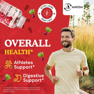 Gommes à base d'extrait de racine de betterave biologique Gommes à base de racine de betterave sans sucre augmente les niveaux d'énergie - Product Image 2