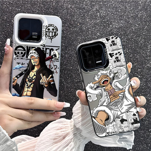 Funda para Teléfono Móvil con Diseño Moderno de Carcasa Rígida de PC con Dibujos Animados de Anime IMD Luffy y Pintura UV para 17 Pro Max 16 15 14 13 12 <span class=keywords><strong>11</strong></span> - Product Image 2