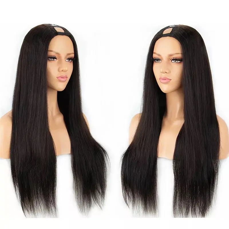 Top Quality U Part Wig Raw Indian Hair,28-30inch U-Part Wig Side Part,U Part Clip In Virgin Kinky 100 Human Hair Wig