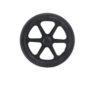 Roue pleine Yibaikang de 16 pouces (16*1.75) en caoutchouc sans air avec moyeu pour fauteuil roulant manuel – Pièces de rechange - Product Image 2