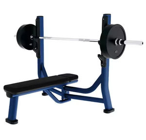 Banc de musculation plat pour exercices de pression - Banc utilitaire durable pour développés couchés et entraînement avec haltères - Product Image 6