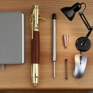 High Quality Custom Logo Luxury Metal Ballpoint <b>Pen</b> Unique Gun Shape Clip Design <b>Pen</b> for Stationery Writing and School Supplies - Product Image 3