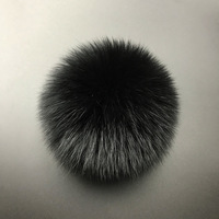 Pompon en fourrure de renard naturelle 10cm 11cm 12cm 13cm 14cm, véritable fourrure DIY avec élastique pour ski, extérieur, porte-clés