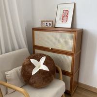 Nouveau coussin créatif en peluche en forme de champignon ou de tomate, coussin de siège Zafu, coussin de chaise, coussin de canapé, coussin décoratif pour lit