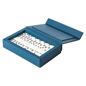 <span class=keywords><strong>Juego</strong></span> de <span class=keywords><strong>dominó</strong></span> de cuero de diseñador de lujo personalizado de fábrica <span class=keywords><strong>Juego</strong></span> de cuero para la familia - Product Image 2