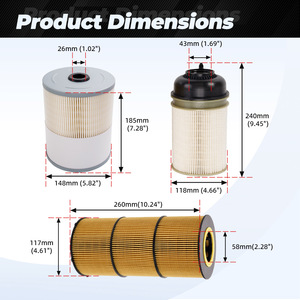 <b>Freightliner</b> Fuel Filter FS19915 P551005 For Heavy Duty <b>Trucks</b> 12.8L 14.8L 15.6L Engine Replacement Part - Product Image 3