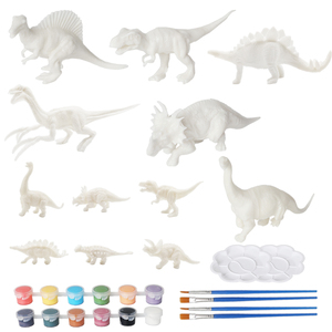 Kit di Pittura <span class=keywords><strong>Dinosauro</strong></span> Fai-<span class=keywords><strong>da</strong></span>-Te Wayee per Bambini |   Set di Giocattoli Educativi in PVC per Disegno e Pittura |   Giocattolo Creativo per Bambini e Bambine, Modellino - Product Image 5