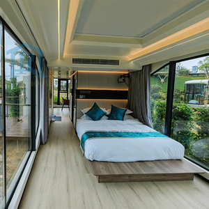 บ้านสำเร็จรูปแคปซูลหรูหรา ราคาประหยัด บ้านสำนักงานกลางแจ้งแบบโมเดิร์นพร้อมฉนวนกันความร้อน บ้านคอนเทนเนอร์เคลื่อนที่ บ้านพกพา - Product Image 2