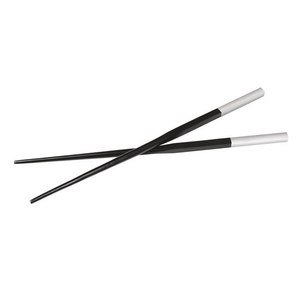 Set di bacchette di alta qualità 2 pz Design di posate di lusso con legno cromato e bambù Logo personalizzato per regali d'affari hotel di viaggio - Product Image 2