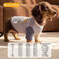 Vêtements pour chien en coton rayé bicolore automne-hiver, pull chaud et confortable à deux pattes pour chiens et chats de petite et moyenne taille