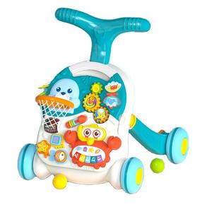 Girello 2 in 1 per Neonati e Bambini che Imparano a Camminare, Giocattolo Educativo per Sediarsi e Stare in Piedi, per Bambini da 6-12 Mesi - Product Image 1