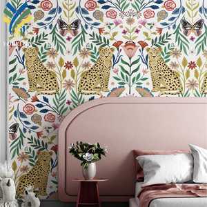 YF-CR11 Designs de Luxe Décoration Intérieure Murale 3D <span class=keywords><strong>Fille</strong></span> Enfant Bébé Chambre à Coucher Dessin Animé Animal <span class=keywords><strong>Papier</strong></span> <span class=keywords><strong>Peint</strong></span> Mural - Product Image 1