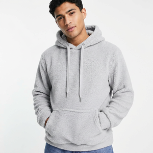 Sweat-shirt à capuche en sherpa pour homme avec tissu polaire 350 g/m², service de marque privée pour l'inventaire de vente au détail saisonnier - Product Image 2