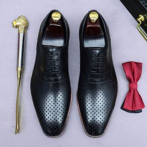 Zapatos Casuales de Lujo de Alta Calidad para Hombre, Estilo Británico Formal de Negocios, con Parches de Color, Cordones, Punta Cuadrada, Ligeros y Transpirables - Product Image 2