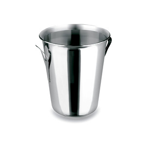 Secchiello per ghiaccio rotondo in acciaio inossidabile resistente alla ruggine per raffreddare champagne e vino, ideale per feste - Product Image 1