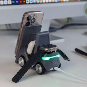 Cargador rápido portátil de escritorio <span class=keywords><strong>3</strong></span> en uno, soporte magnético de 15W, reloj, auricular, soporte para teléfono de coche, cargador inalámbrico <span class=keywords><strong>3</strong></span> en 1 - Product Image 3