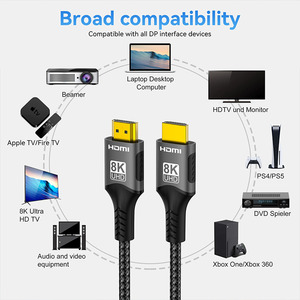 Tendance nouveau câble d'accessoires informatiques <span class=keywords><strong>HDMI</strong></span> 2.1 2.2 câble vidéo <span class=keywords><strong>HDMI</strong></span> Ultra haute vitesse 8k 4k 48gbps plaqué or HD 3D <span class=keywords><strong>HDMI</strong></span> - Product Image 5