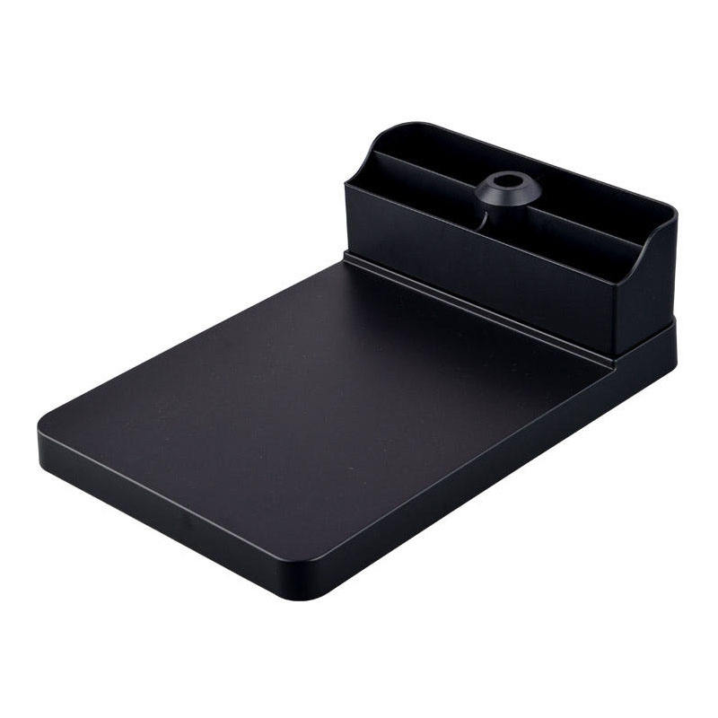 Base carrée en métal TS1-B noire