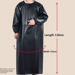 Grembiule da <span class=keywords><strong>uomo</strong></span> impermeabile da donna in pelle PU grembiule in pelle resistente all'usura - Product Image 5