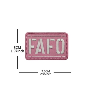 FAFO刺繍パッチフック & ループバックパック用面白いパッチ戦術的なクールなフックパッチベストバッグ - Product Image 6