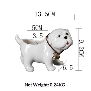 Pot de fleurs en céramique créatif avec un design mignon de chien <span class=keywords><strong>Shar</strong></span> <span class=keywords><strong>Pei</strong></span>, durable pour les plantes succulentes et les plantes - Product Image 6