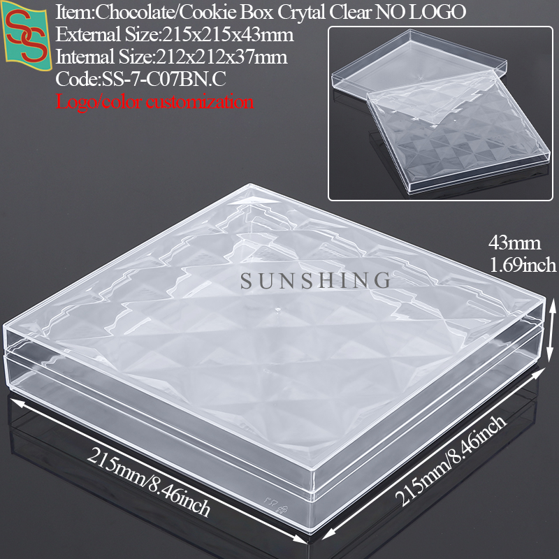 C07B: Cubierta de cristal de 215x215x43mm