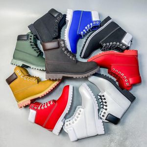 Botas de Tobillo de Cuero de Lujo para Hombre, Diseño de Alta Gama, Impermeables, con Cordones, Estilo Workwear, para Exteriores y Uso Casual - Product Image 6