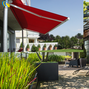 مصنع في الهواء الطلق سبائك الألومنيوم الكهربائية للطي كامل مربع المظلات تلسكوبية لاستخدام الفناء مربع المظلات نوع للباحات - Product Image 2