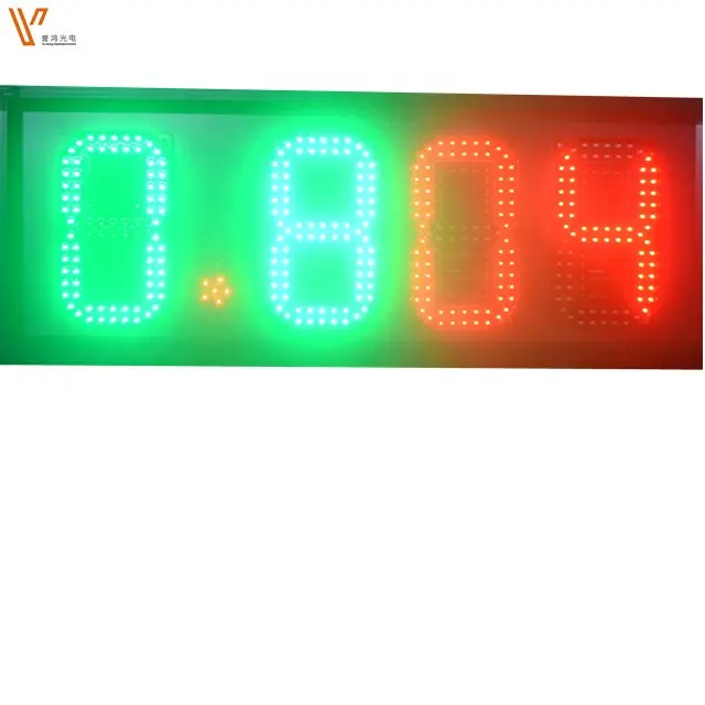 Wholesale 7 segment led display outdoor gas station price signs/gas price change remote control petrol station price board