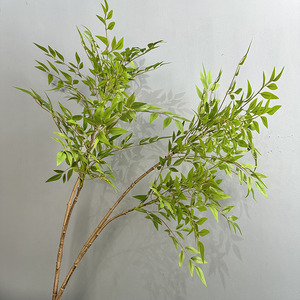 Bouquet de plantes décoratives Nandina pour la décoration de bureau, de jardin et de la maison, imitation fleurs artificielles, plantes artificielles - Product Image 3