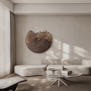 In hạt gỗ mô phỏng Vòng đồng hồ treo tường 12 inch Quà Tặng tùy chỉnh cổ tùy chỉnh phong cách trang trí nhà trang trí tường nghệ thuật - Product Image 4