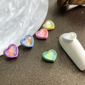 <span class=keywords><strong>Petit</strong></span> <span class=keywords><strong>Macaron</strong></span> japonais frais et adorable couleur en forme de cœur Rectangle strass pierres précieuses peinture en aérosol accessoires pour ongles - Product Image 3